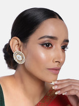 meenakari , kundan , pearls earrings