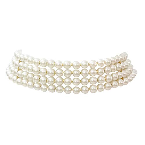 Liana White Choker Set