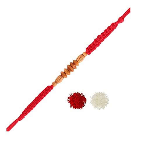 Ethnic Wooden Rakhi Bracelet for Men/Brother/ Bhaiya