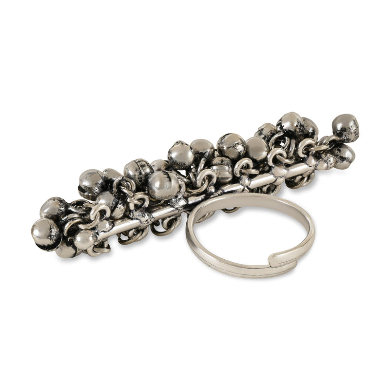 Chasmum Oxidised Ghungroo Rings