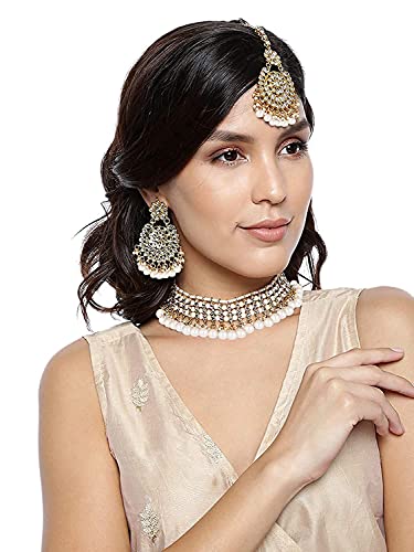 Hetvi White Choker Set