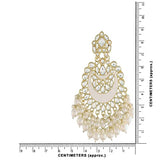 Mansi White Earrings