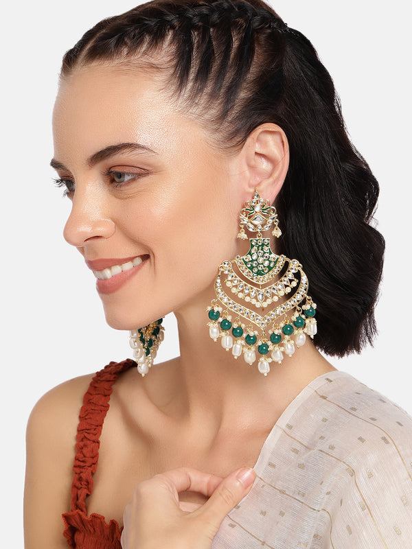 Pihu Green Earrings