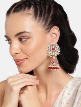Zaara Maroon Earrings