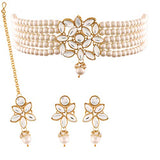 Fareen White Choker Set