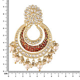 MUSKAN MAROON EARRINGS