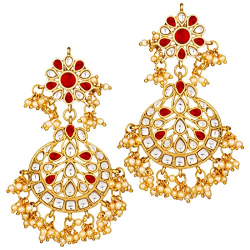 Kamya Maroon Maangtikka earring set