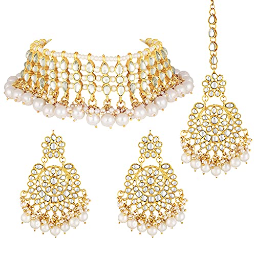 Hetvi White Choker Set