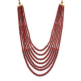 Atharva Maroon Necklace For Men
