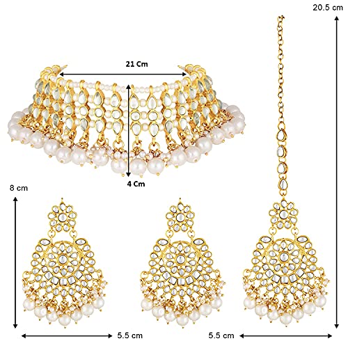 Hetvi White Choker Set
