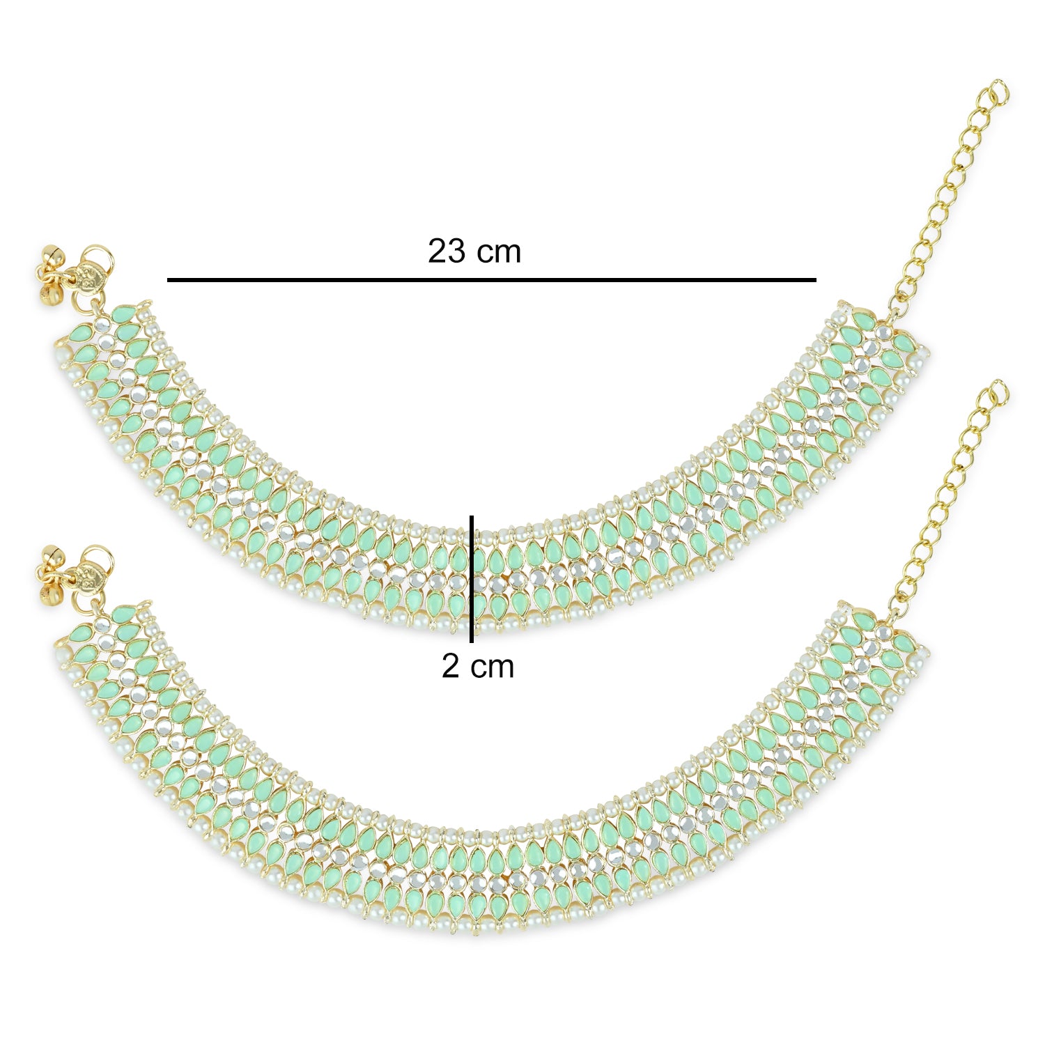 Nihira Mint Anklets