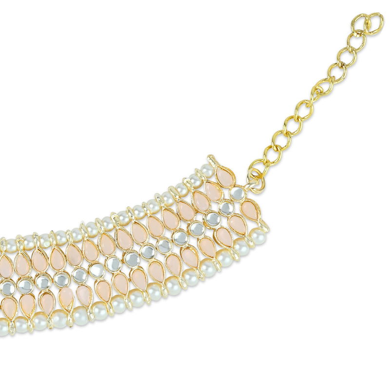 Nihira Peach Anklets