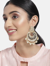 meenakari, kudan , pearls earring 