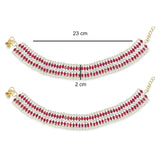 Nihira Pink Anklets