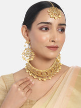 kundan , pearls , choker set