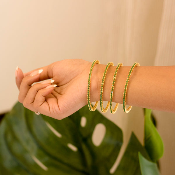 Brinda Green Bangles