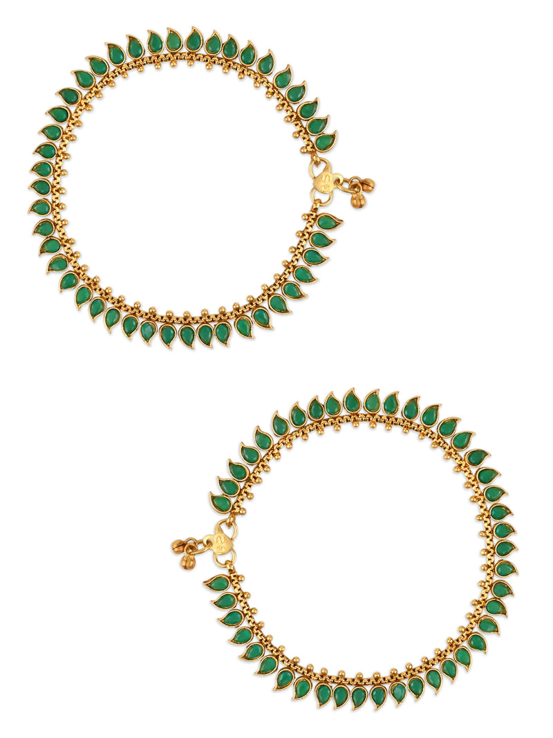 Himanshi Green Payal/ Anklets