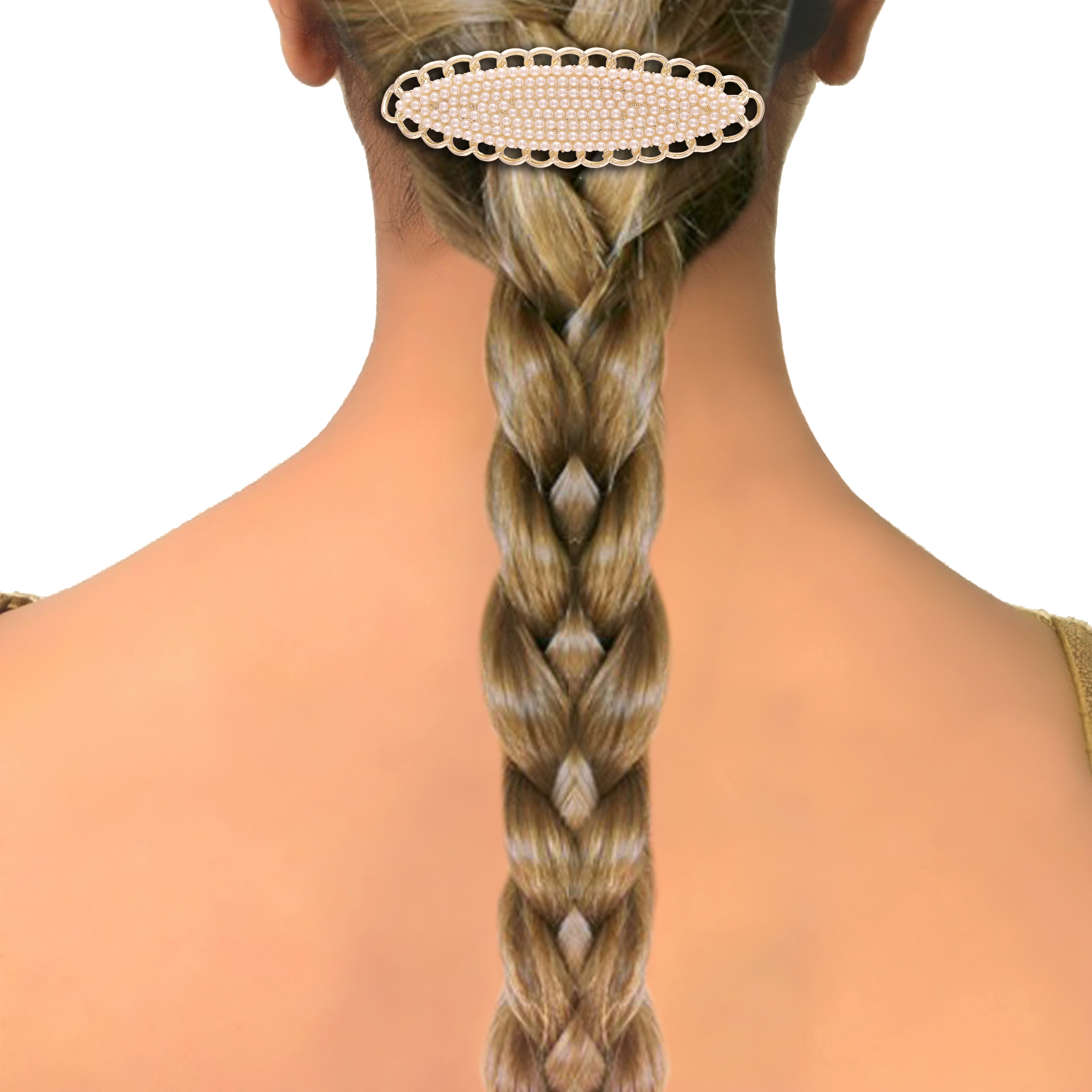 Pearl Beaded Hair Clip For Womens/Girls