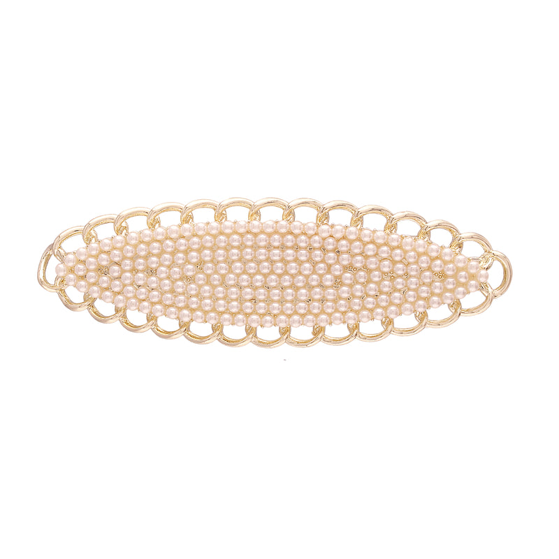 Pearl Beaded Hair Clip For Womens/Girls