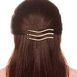 Set of 3Gold Pearl Hair Clips/Pins For Women