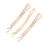 Set of 3Gold Pearl Hair Clips/Pins For Women