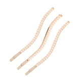 Set of 3Gold Pearl Hair Clips/Pins For Women