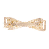 Pearl Beaded Bow Hair Clip For Womens/Girls