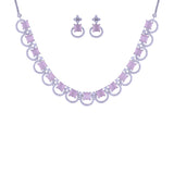 Alvira Pink Jewellery Set