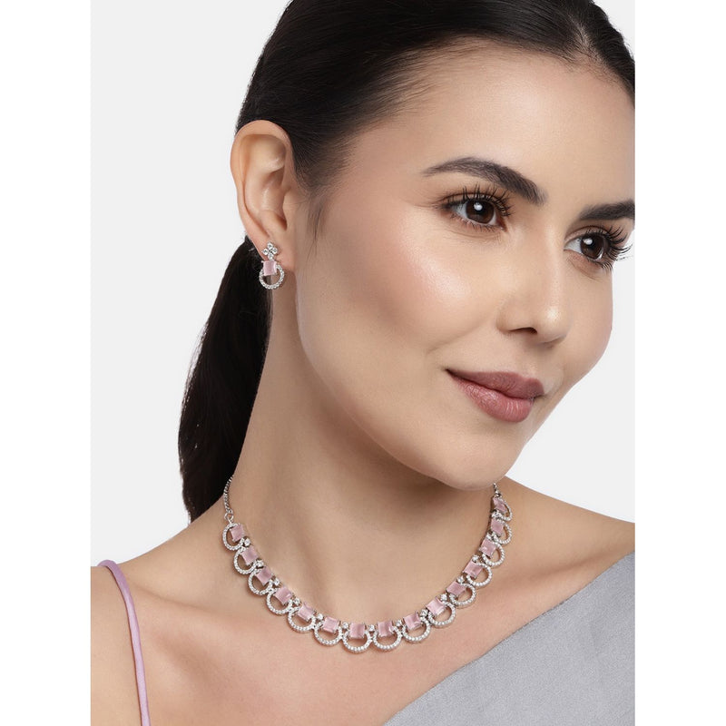 Swarovski Crystal Floral Bridal Jewelry Set NE 1320