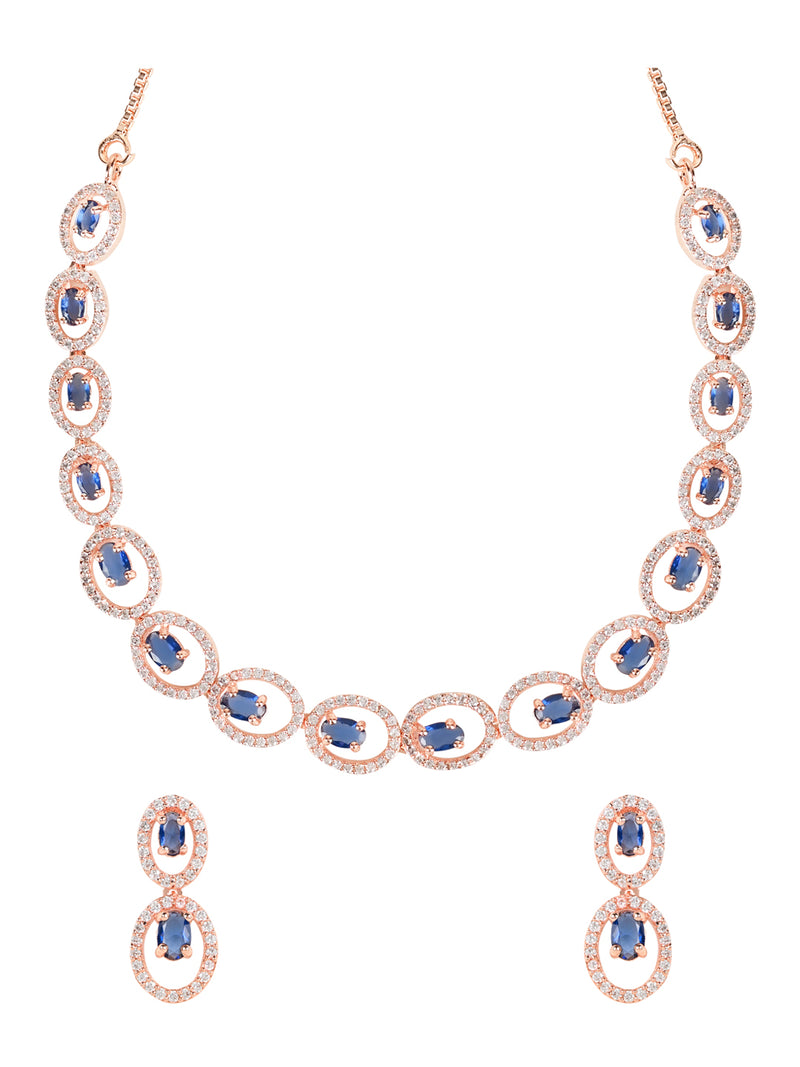 Arnavi Blue Necklace Set