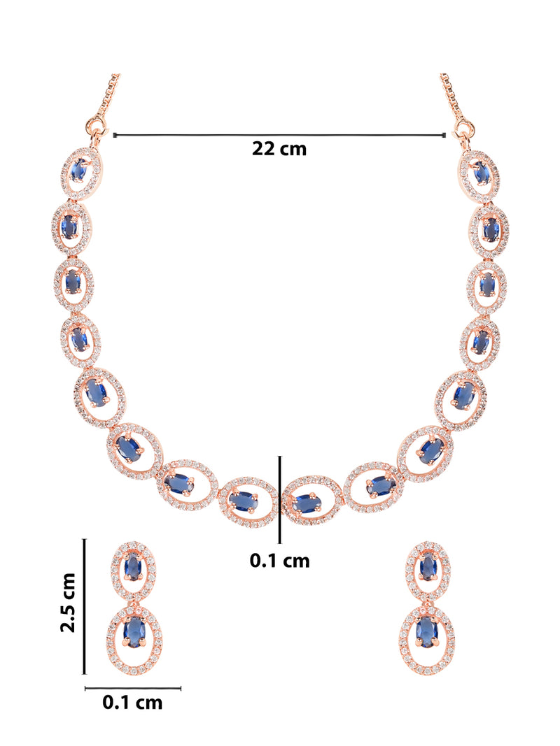 Arnavi Blue Necklace Set