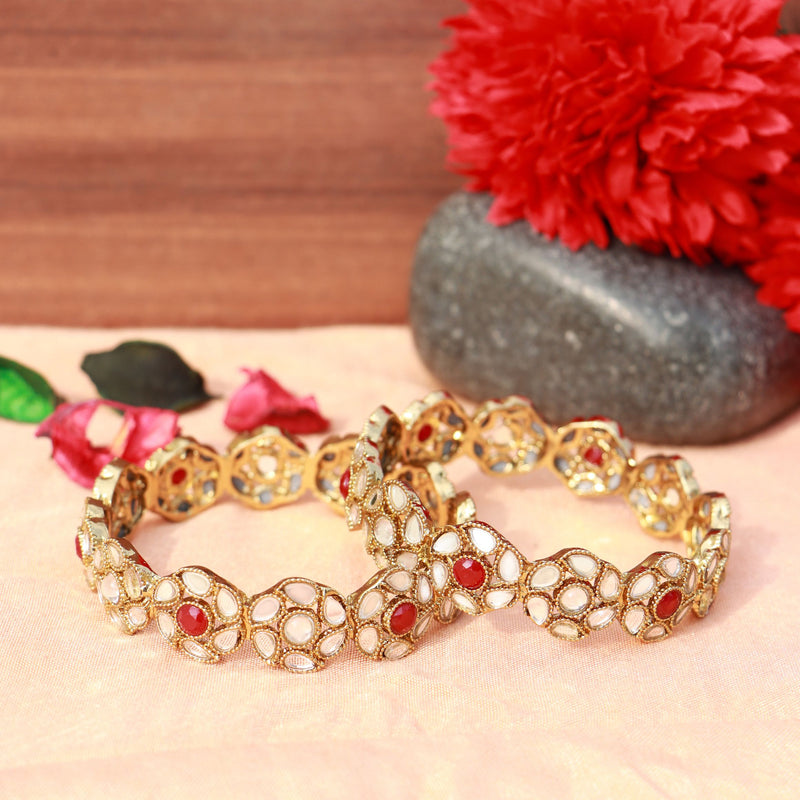 kundan ,meenakari bangle