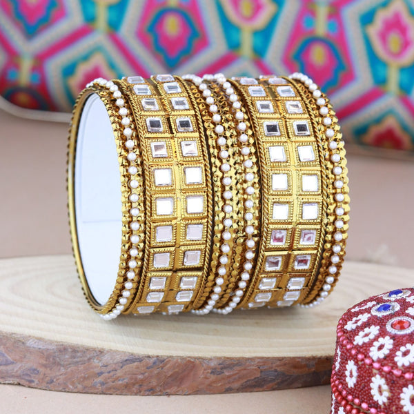 Umaira White Bangles