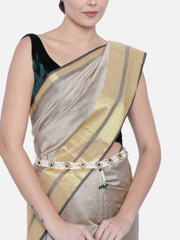Kundan , pearls 