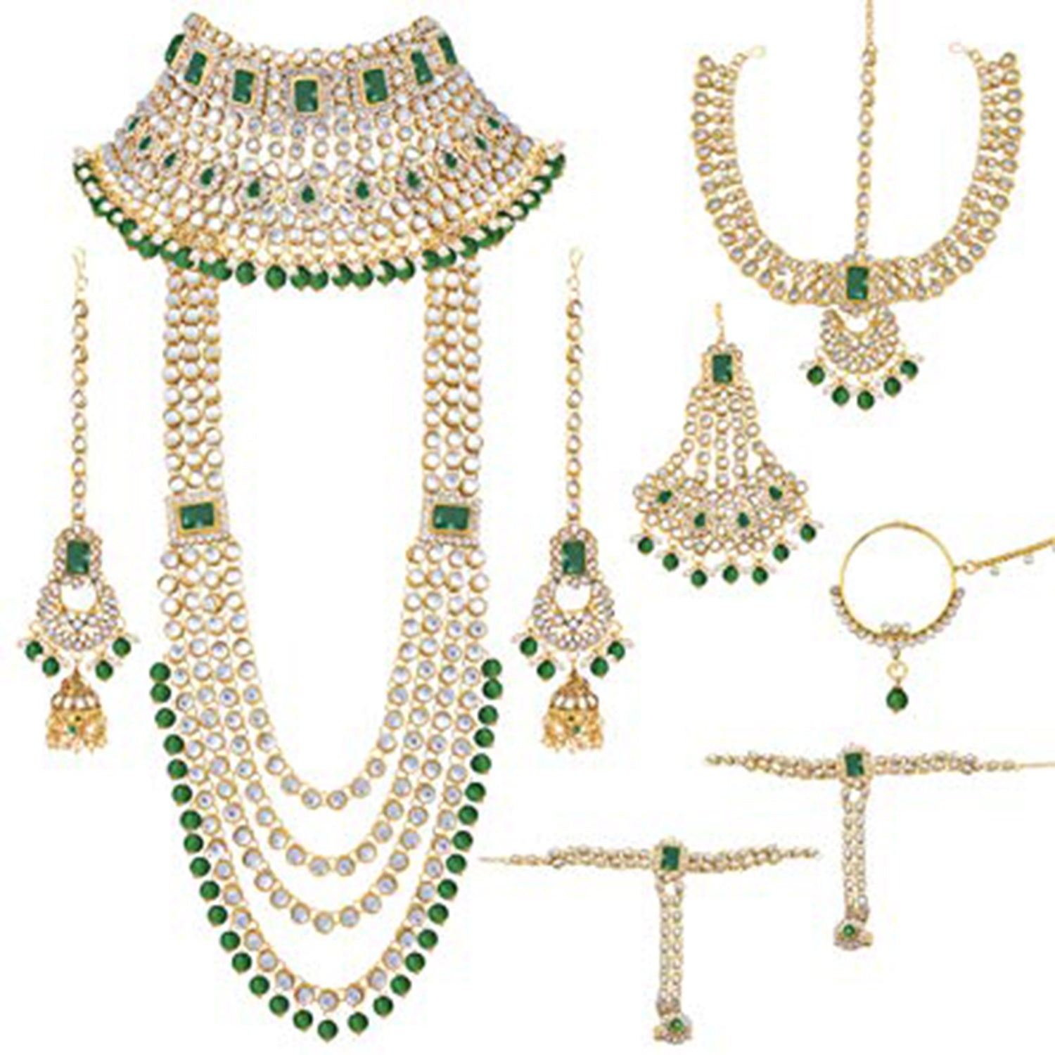 Sheena White Jewellery Set