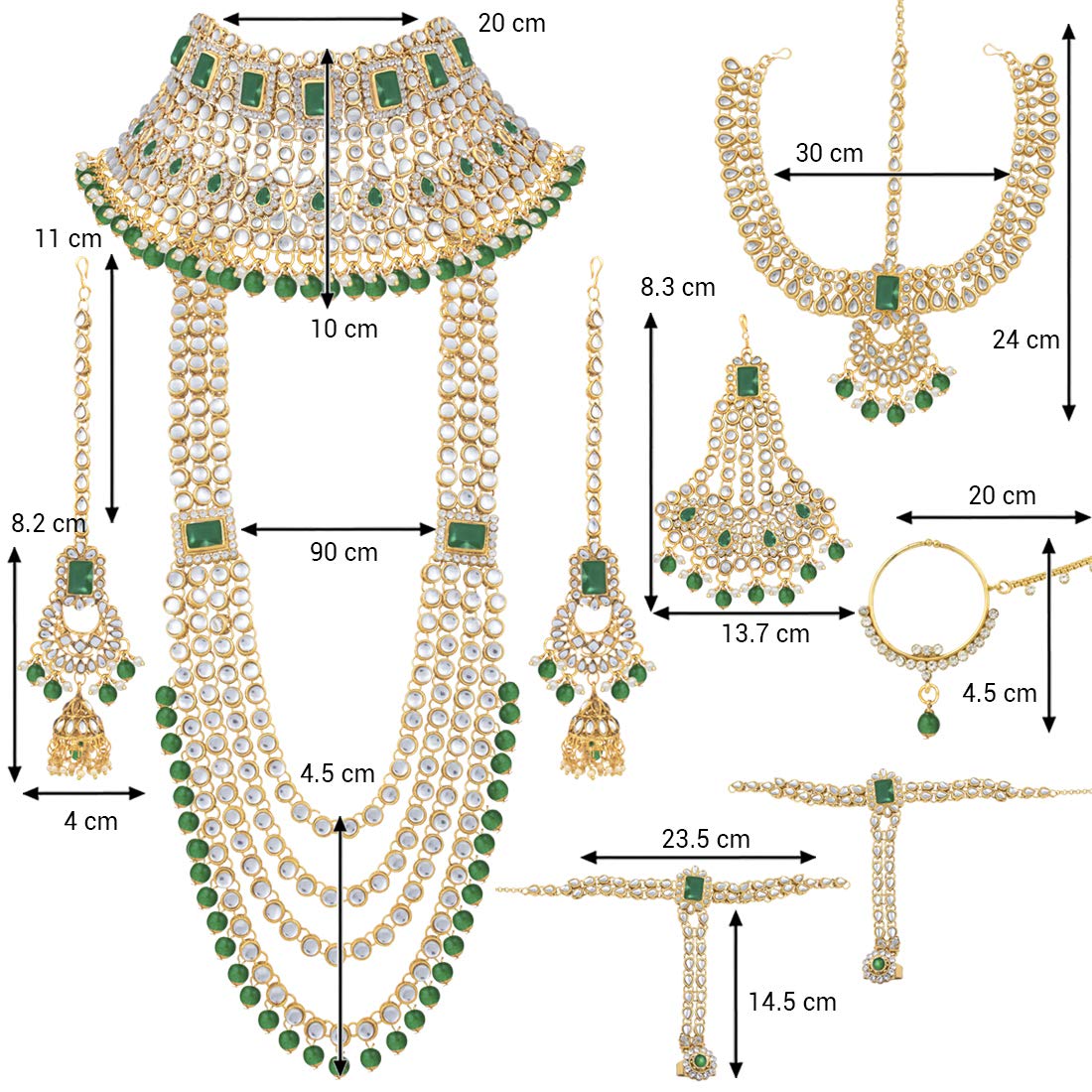 Sheena White Jewellery Set
