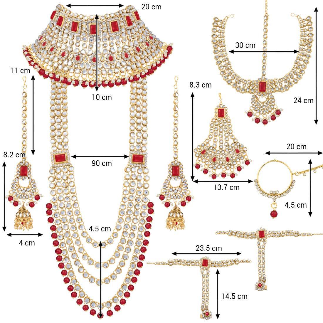 Sheena White Jewellery Set