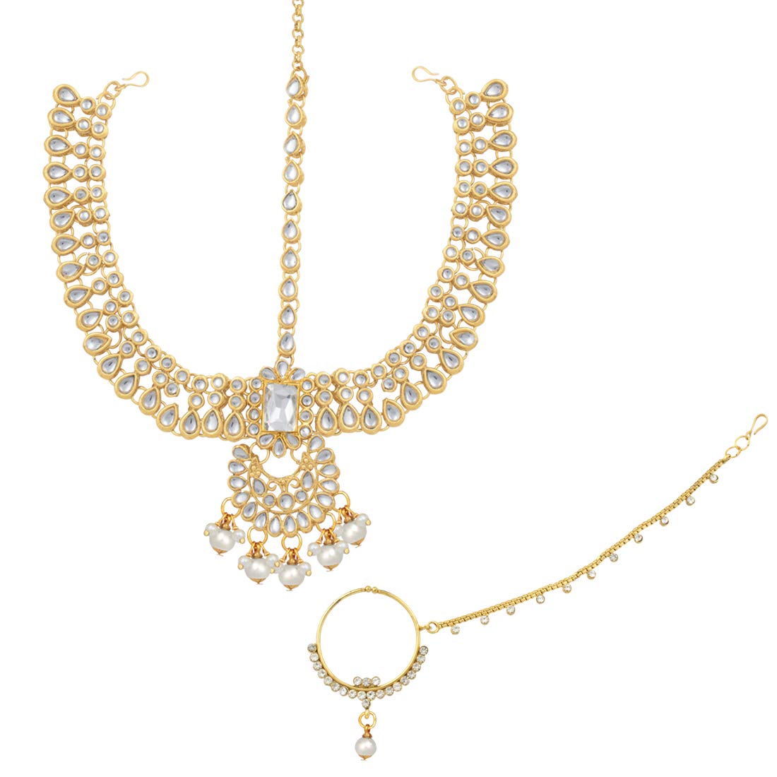 Sheena White Jewellery Set