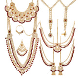  studded with Kundan & Pearls , stones 