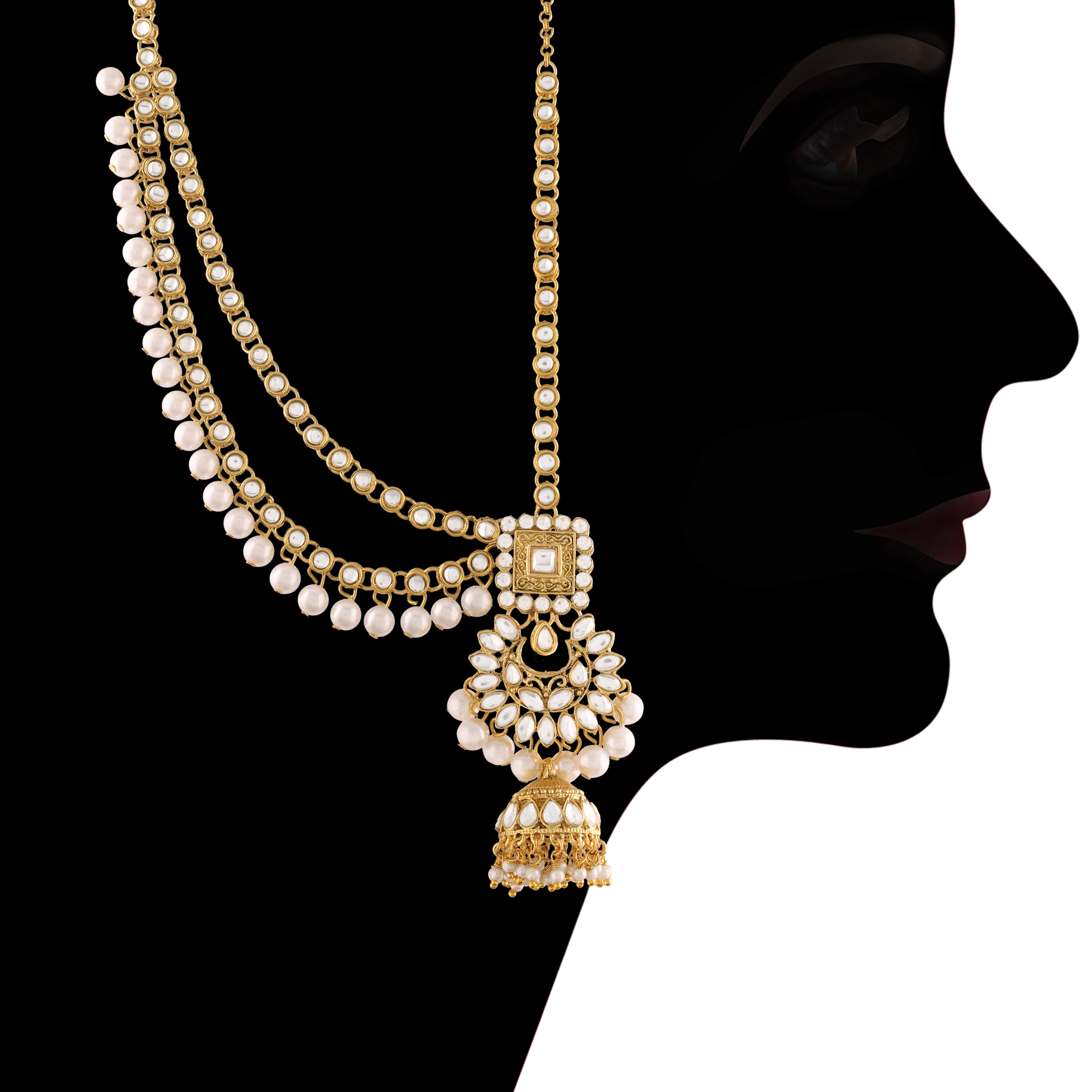Afreen White Jewellery Set