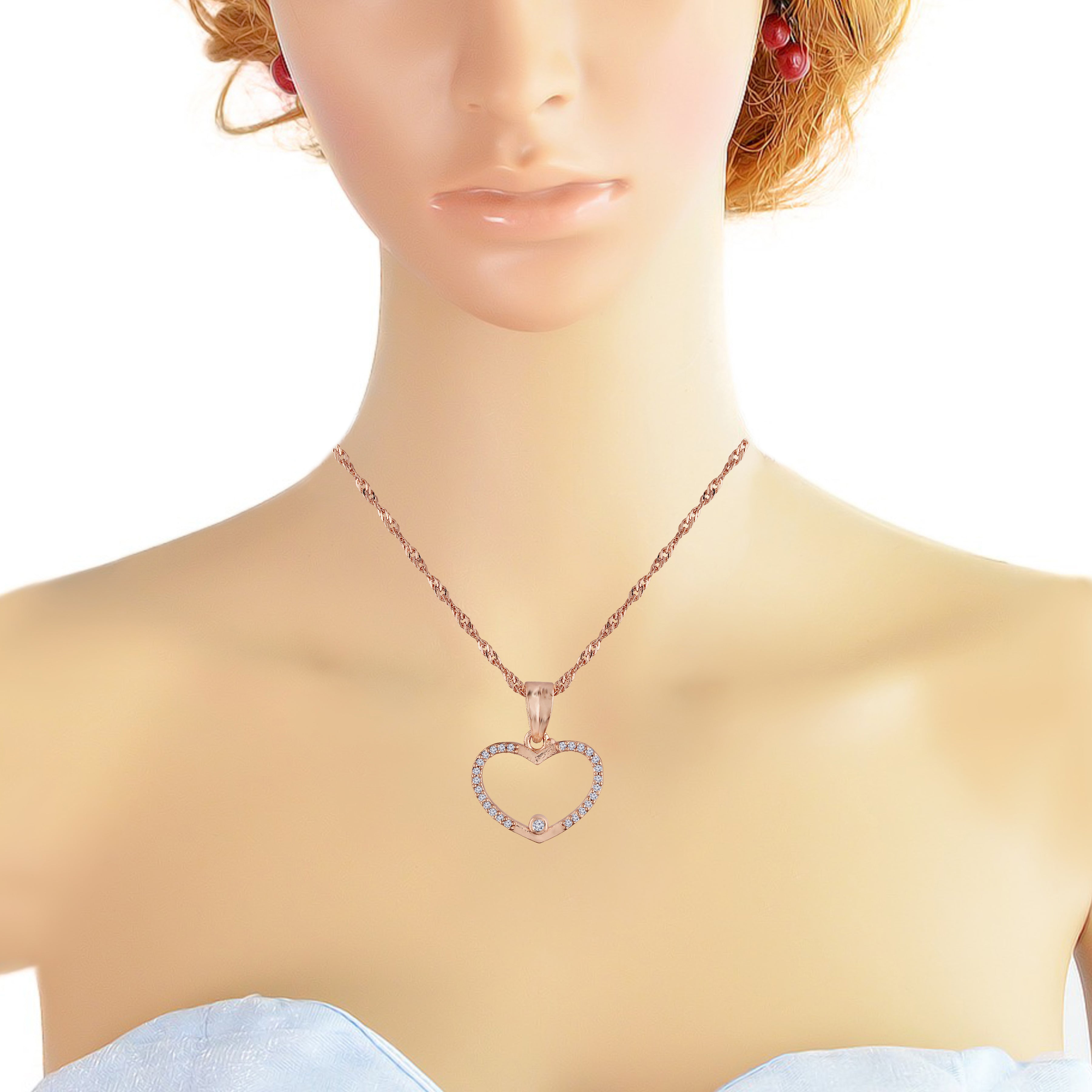 Valentina Rose Gold Pendant Set