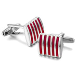 Pink Silver Unique Shirt Cufflinks for Men/ Business Co-Operate