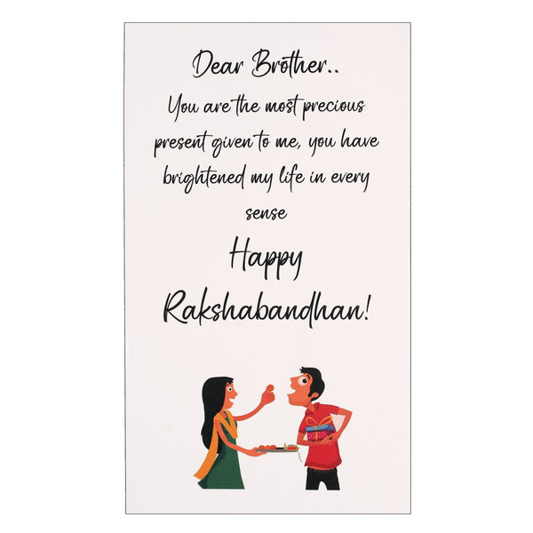 Radha Krishna Pearl Rakhi for Brother