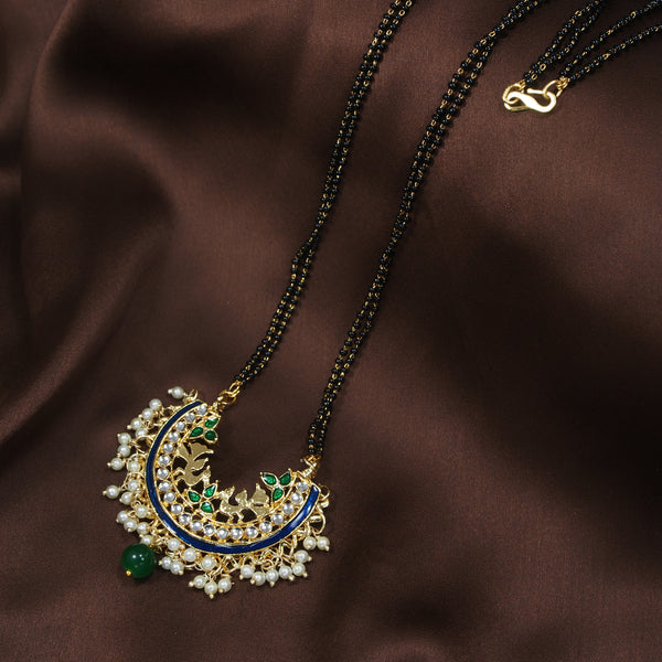 meenakari , kundan , pearls mangalsutra 