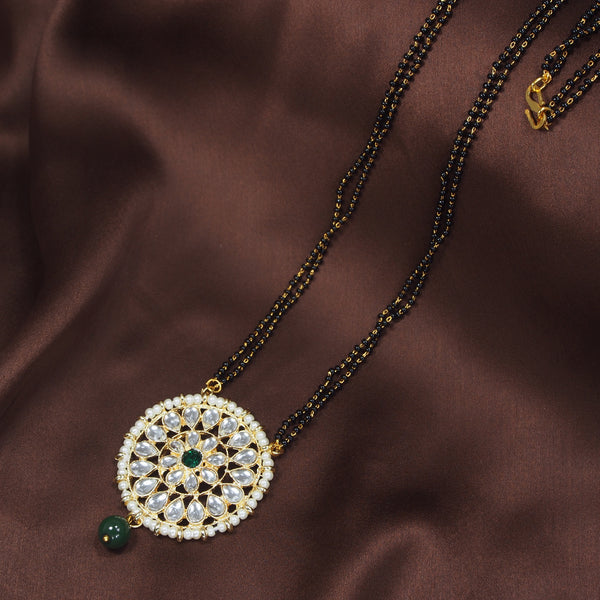 kundan , pearls , stone mangalsutra