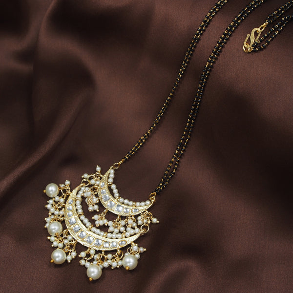 kundan , pearls , mangalsutra