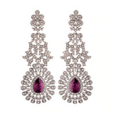 drop earring , stone stud