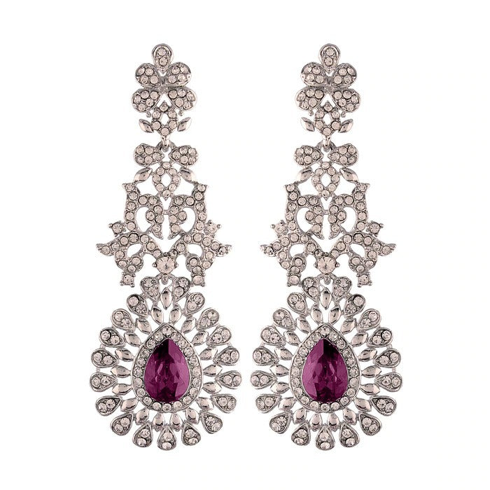 drop earring , stone stud