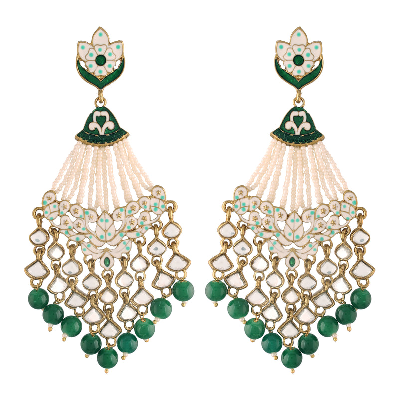 Leela Green Earrings
