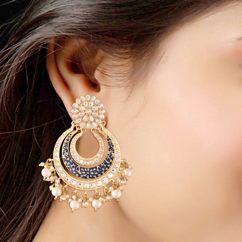 MUSKAN BLUE EARRINGS